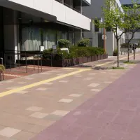 新開地駅周辺歩道：自転車道（神戸市）