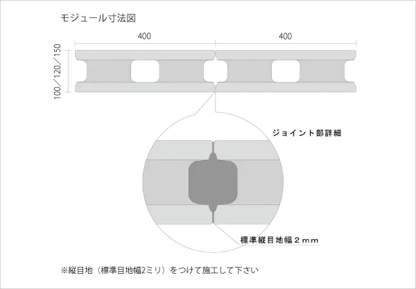 SB(スマートブロック)寸法図