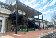 弁天町駅（大阪府）で久保田セメント工業が施工したコレクションの舗装。