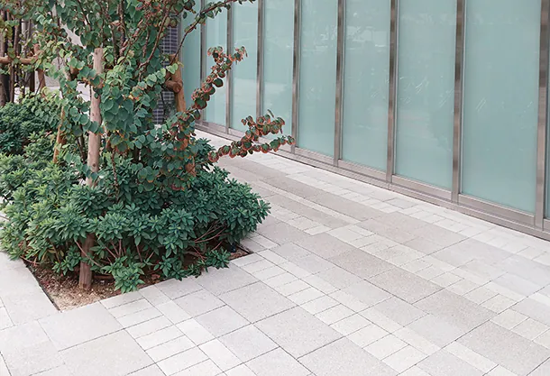 マンション外構(大阪市) | シルキーストーン